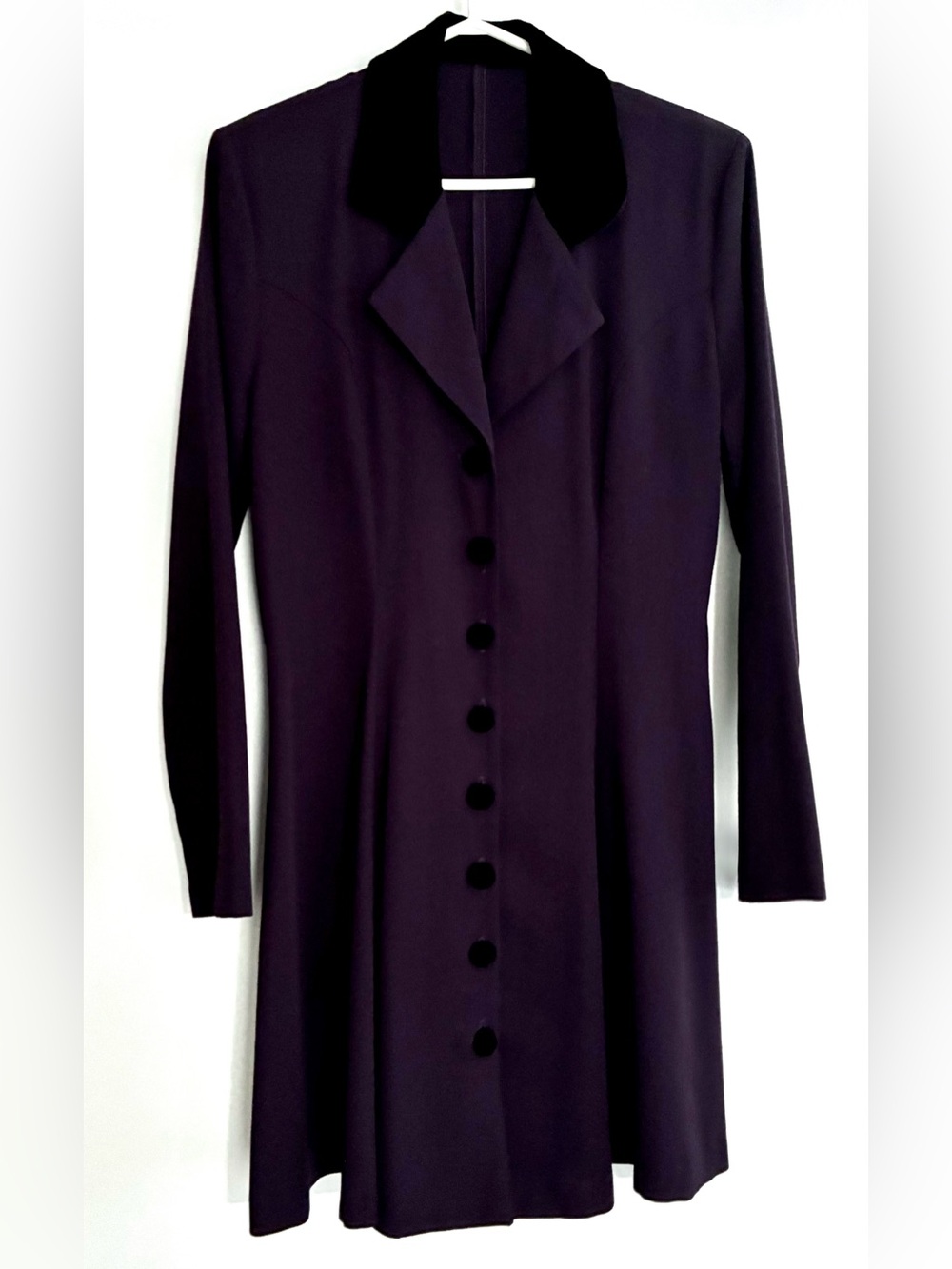 Velvet details dress/jacket